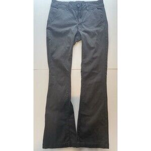American Eagle Pants Womens 6 Regular Dark Gray Kick Boot Stretch Cotton Twill
